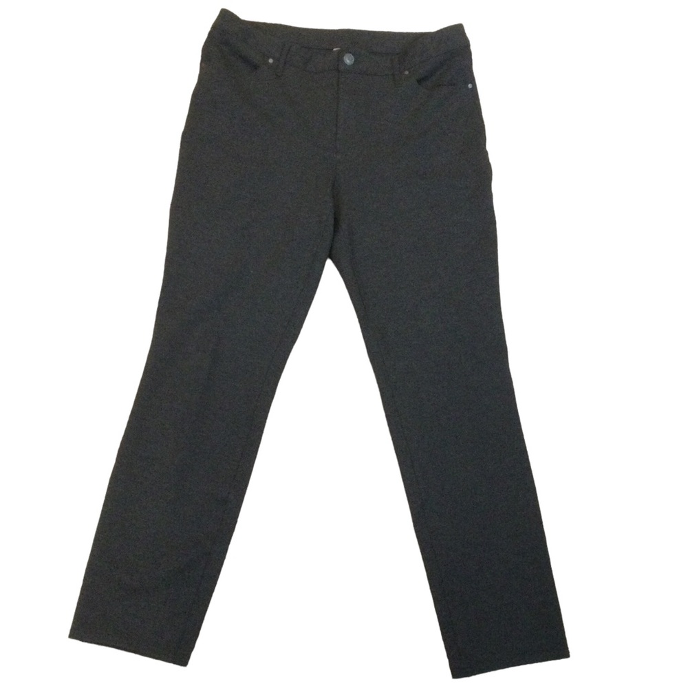 Chico’s Gray Knit 5-Pocket Pants. Size 1R, 8R